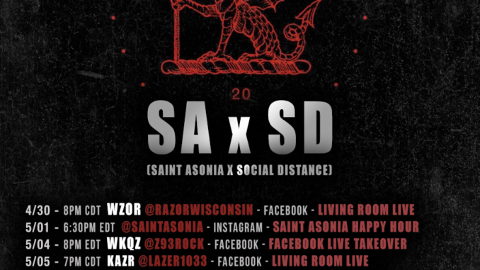 Saint Asonia Embark On Virtual Tour This Spring + #SaintAsoniaHappyHour Happens Every Friday