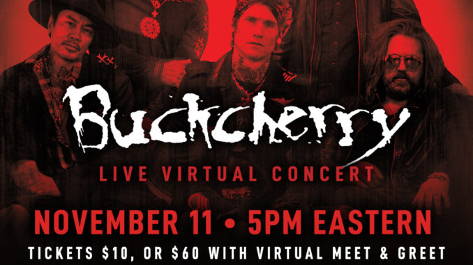 Buckcherry Live Concert Stream Premieres 11/11