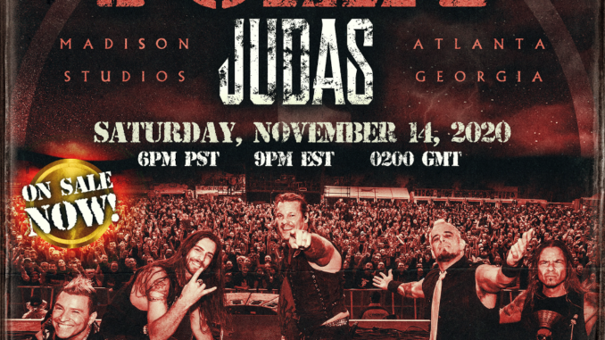 Fozzy Announces Capturing Judas Livestream on Saturday, November 14th at 9PM EST on Veeps.com