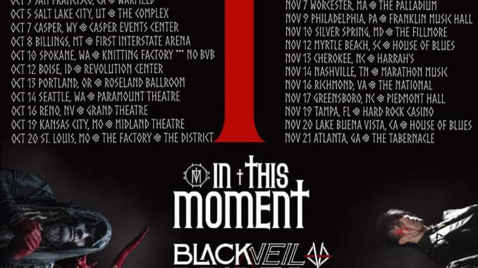 In This Moment Announce Fall 2021 Tour With Black Veil Brides + Maria Brink + Andy Black Team Up For a New Song
