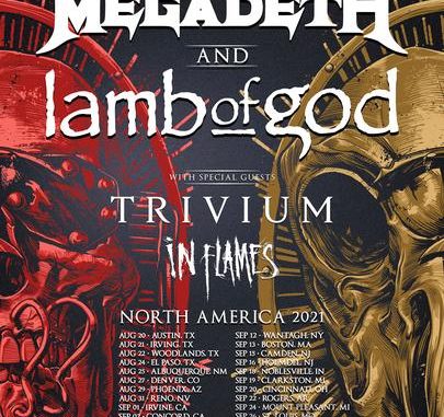 Megadeth And Lamb Of God Announce Rescheduled Tour Dates For Fall