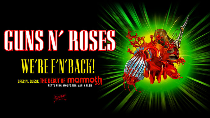 GUNS N’ ROSES ARE F’N’ BACK – ANNOUNCE HIGHLY ANTICIPATED RELAUNCH OF EPIC U.S. TOUR WITH 14 NEW DATES