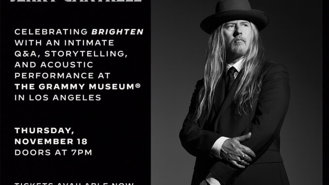 JERRY CANTRELL OF ALICE IN CHAINS ANNOUNCES ‘AN EVENING WITH JERRY CANTRELL’ WORLDWIDE DIGITAL EVENT BY MOMENT HOUSE