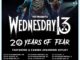WEDNESDAY 13 To Embark On "20 Years of Fear" US Headline Tour This Month!