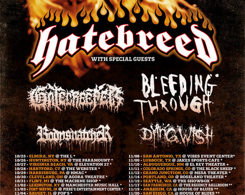 Hatebreed Announce Additional "20 Years of Perseverance" Tour Dates