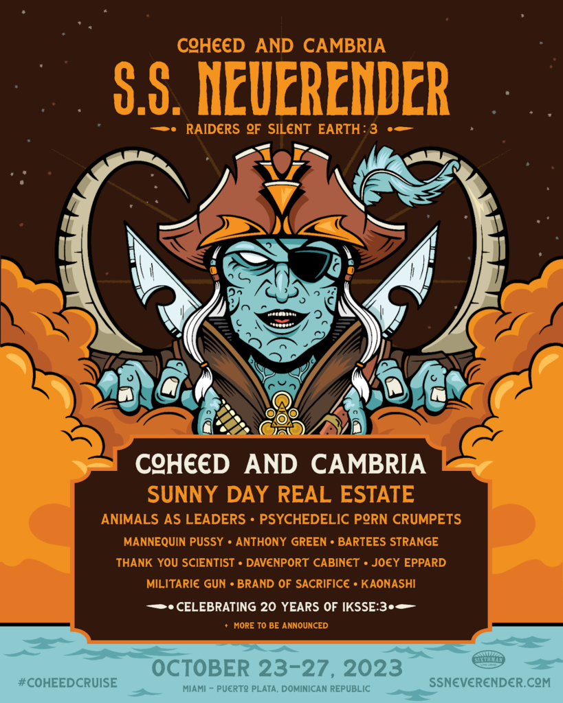 COHEED AND CAMBRIA RETURN TO SEA WITH 2ND ‘S.S. NEVERENDER CRUISE ...