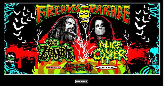 ROB ZOMBIE Announces "Freaks On Parade Tour 2023"