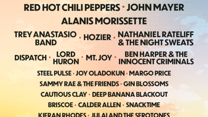 Sound On Sound 2023 Lineup feat. Red Hot Chili Peppers, John Mayer, Alanis Morissette, Trey Anastasio Band and more