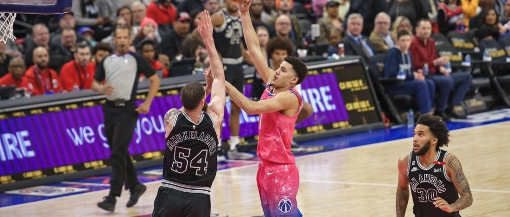 The Washington Wizards Defeat The San Antonio Spurs At Capital One Arena 3-24-2023