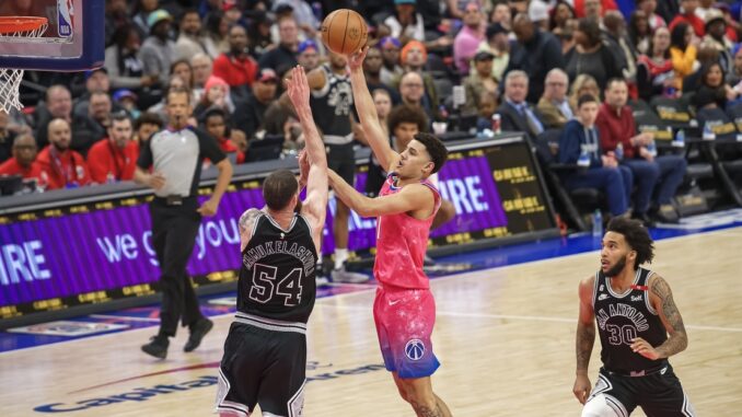 The Washington Wizards Defeat The San Antonio Spurs At Capital One Arena 3-24-2023