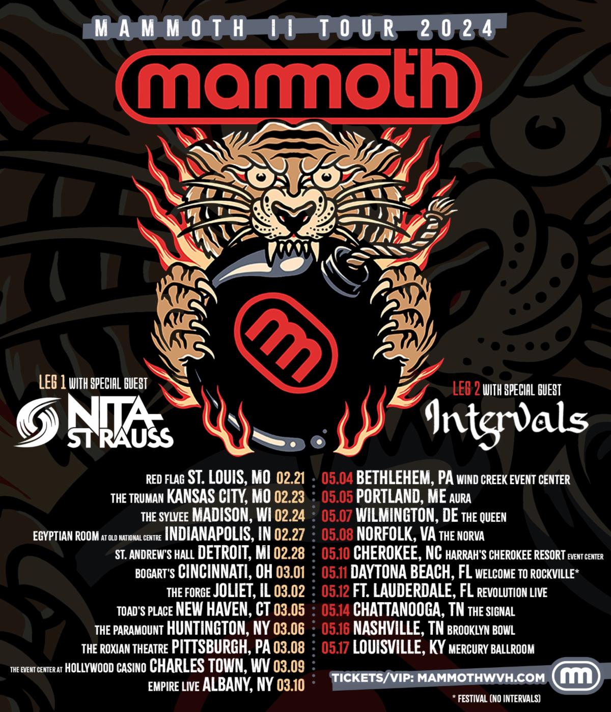 Wolfgang Van Halen’s MAMMOTH WVH Announces 'MAMMOTH II TOUR 2024