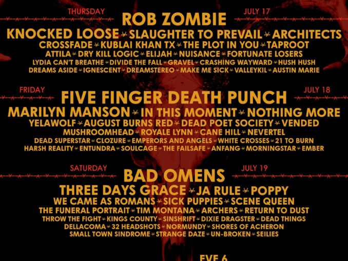 Rock Fest 2025 lineup