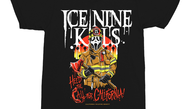 Ice Nine Kills Raise Over $100,000 For California Wildfire Victims With "Heed The Call For California" Benefit Shirt