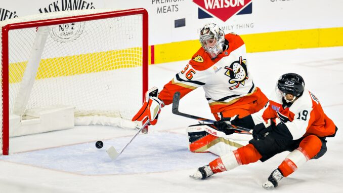 Flyers Blank Ducks 6-0 At Wells Fargo Center